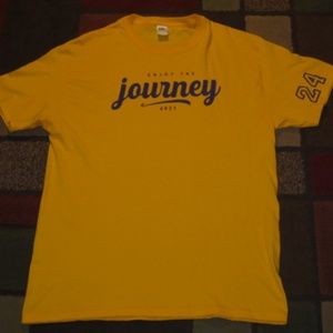 YELLOW & PURPLE ENJOY THE JOURNEY TEE